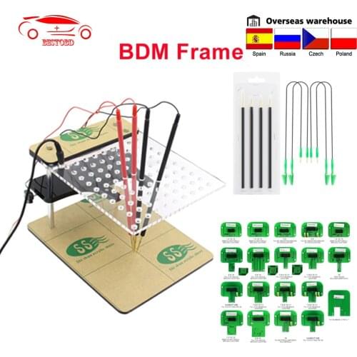 BDM Frame 4 Probes +22pcs BDM Probe Adapters ECU RAMP For FGTECH BDM100 CMD BDM Frame ECU Programmer BDM Frame