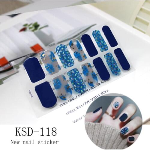 2019 New Nail Art Hot Nail Decorations Self-adhesive Shining Tips Manicure Nail Stickers Full Cover Waterproof for Women Girls