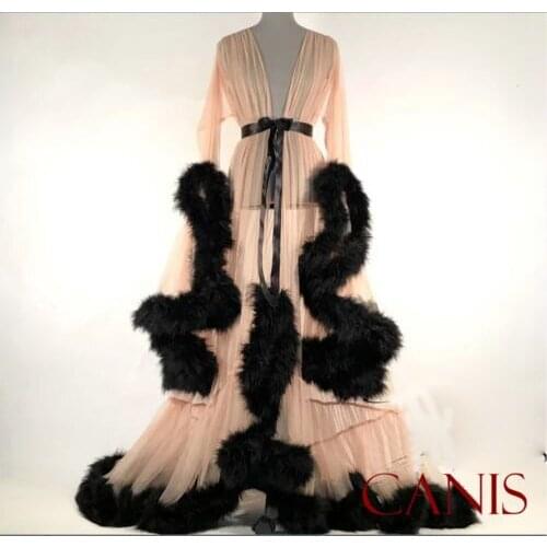 Sexy Lingerie Women Silk LaceLong Sleeve Robe Dress Babydoll Nightdress Nightgown Sleepwear