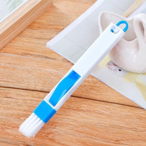 2 In 1 Window Groove Cleaning Brush Cranny Keyboard Kitchen Folding Brush Cleaning Tool