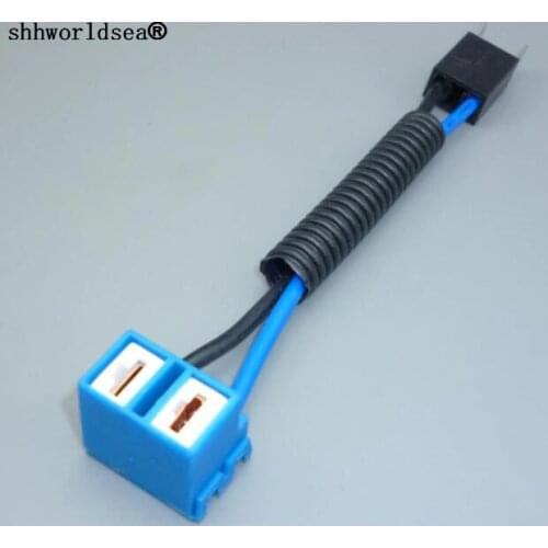 Shhworldsea 100pcs H7 Ceramic High Temperature Resistant Headlight Bulb Connector Plug Socket Car Styling