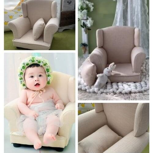 Solid wood sofa baby photography sofa chair photo shoot assisted studio props new updated version