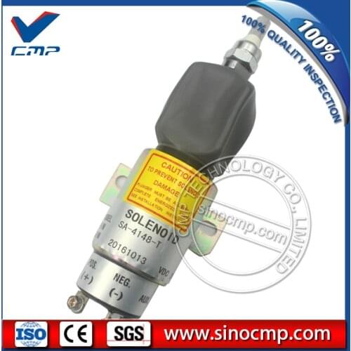 24v fuel stop solenoid switch SA-4148-T 1751-24E7U1B1A for Hyundai R160LC-7