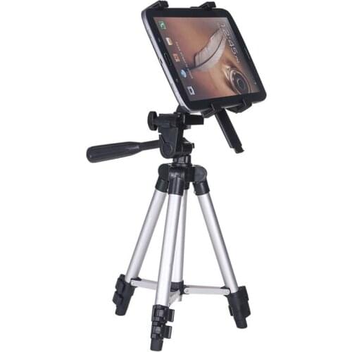 Universal Retractable Adjustable 180 Degree Rotating Tablet Holder Stand Tripod Mount for All More 7 To 14 Inches Tablets (75cm)