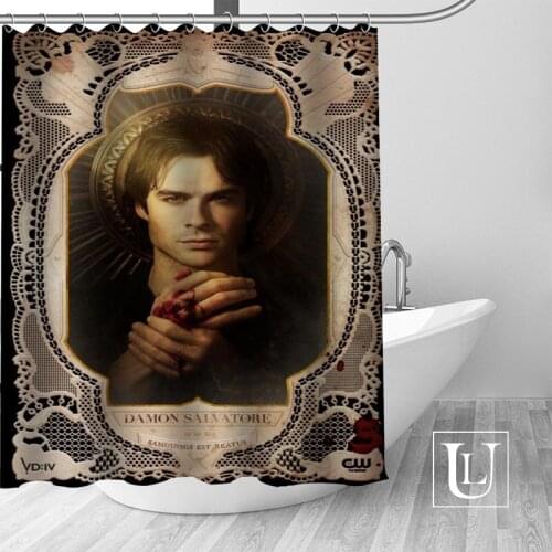 Ian Somerhalder Shower Curtain Eco-friendly Modern Fabric polyester Custom Shower curtain Home Decor H331DF78D