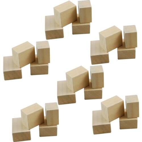 100 Pcs Natural Wood Cube Beads Square Wooden Bead DIY Crafts Jewelry Making Kids Toys, 1.5×1.5×1.5 cm/0.59×0.59×0.59 inch