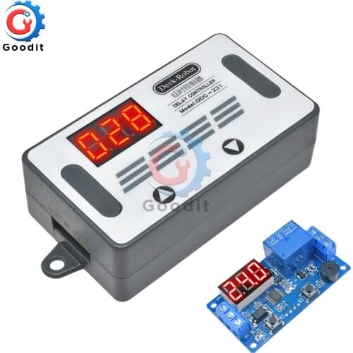 DC 12V Digital LED Display Time Delay Relay Controller Programmable Timer Switch PNP sensor Trigger PLC Automation Car Buzzer