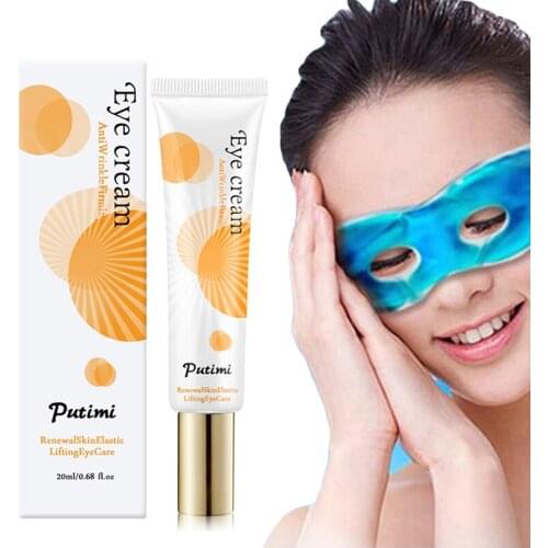 2pcs/set Firming Eye Cream for Nourishing Tightening Eye Care Anti Eyes Dark Circles Relieve Eye Fatigue Gel Cool Ice Eye Mask