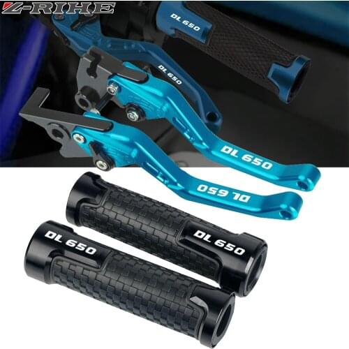 Motorcycles accessories Handle grips handlebar grip & short Brake Clutch Lever For SUZUKI DL650 DL 650 VSTROM 2011 2012-2017