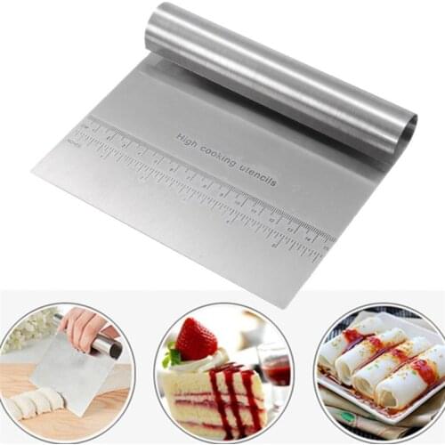 Cake Decoration Tools Baking Pastry Cream Spatulas Stainless Steel Pizza Toast Dough Scraper Cutter Kitchen Accessories Dropship