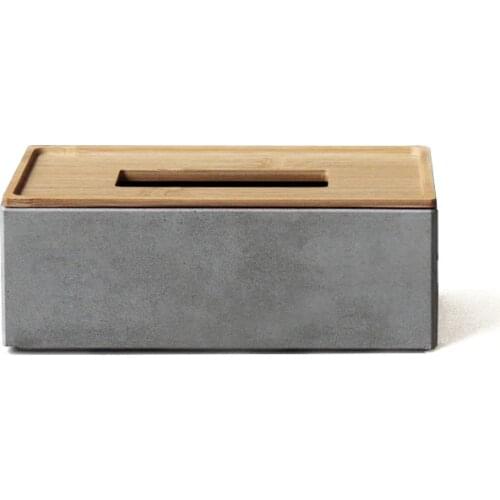 Cement towel box silicone mold fashionable and creative gifts paper carton fair faced concrete decoration mold