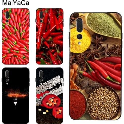 Red Pepper Pattern Case For Huawei P30 Pro P20 P40 Mate 20 Lite P Smart 2019 Nova 5T Honor 8A 8X 9X 10i 20