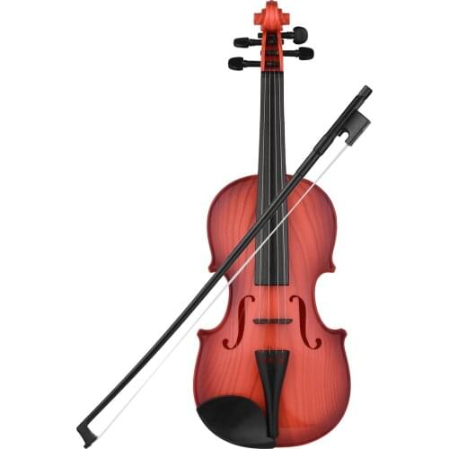Kids Toy Violin Mini Electric Violin with 4 Adjustable Strings Violin Bow Children Musical Intrument Toy Music Toy