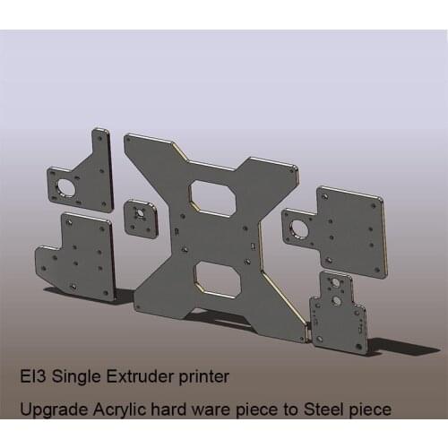 HE3D upgrade steel plate for EI3 DIY 3D printer