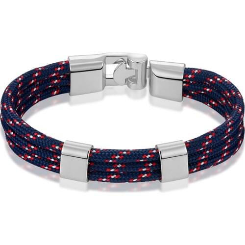 JAAFAR 2017 High quality new fashion bracelets, mens leather rope bracelets, jewelry, mens friendship bracelets AS165