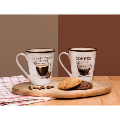 Coffee Tea Milk Drinking Cups with Handle Set of 2 Mug Glasses Espresso Cup Gift for Mom Gift for Birthday tea Mug