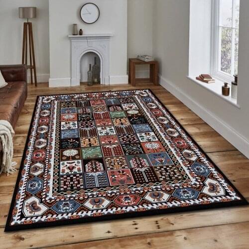 120x160 Retro Vintage Carpet Persian Carpet Living Room Bedroom Mat Anti-slip Area Carpet Absorbing Boho Moroccan Tabisstyle