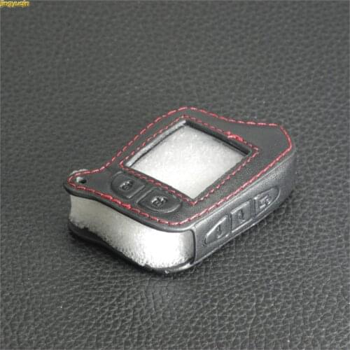 Jingyuqin Leather Case for Scher-Khan Magicar 13 14 M13 M14 m110as AUTO-SIGNALS Car Alarm Remote Controller LCD Keychain Cover