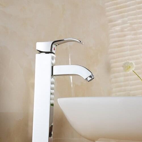 Copper water tap kitchen sink basin faucet chrome, Bathroom water basin faucet mixer pull out, Brass basin faucet single hole