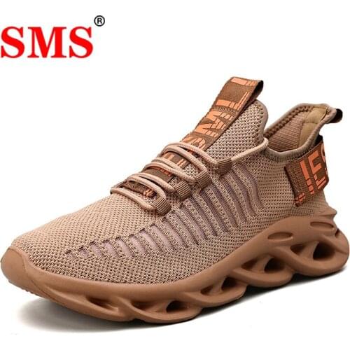 SMS 2020 New Men Shoes Lightweight Sneakers Blade Running Shoes Shockproof lace up Breathable Male Mesh Walking Gym Sports Shoes