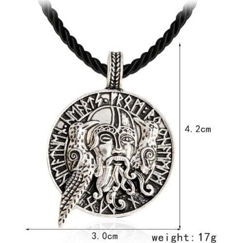 Norway Nordic Myth Pirate Birds Octopus Amulet Pendant Viking Necklace
