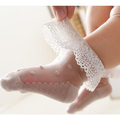 Newborn Infant Summer Short Lace Socks Kid Toddler Children Girl Thin Princess Mesh Cute Cotton Invisible Sock Baby Accessories