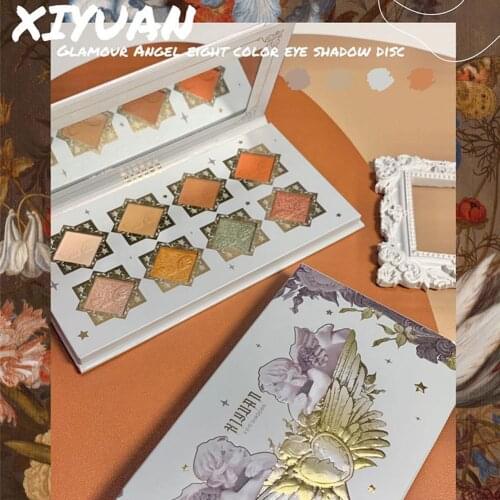 New Arrival 8 Colors Charm Angel Pressed Eyeshadow Eyeshadow Neon Lasting Colorful Palette Pigmented Eyeshadow Long Glitter M4Y9