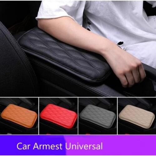 Car Armrest Pad Cover Auto Center Console Box Pu Leather Cushion Mat Car Armrest Pad