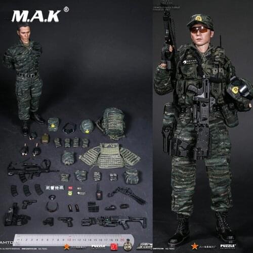 Full set 1/6 military soldier action figure CHINESE PEOPLES ARMED POLICE FORCE SNOW LEOPARD COMMANDO UNIT TEAM MEMBER