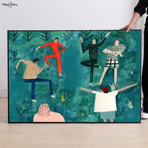 Lawn Party Garden Posters For Outside Nordic Decor Vintage Retro Canvas Painting Wall Art Home Living Room Decoration Teenager