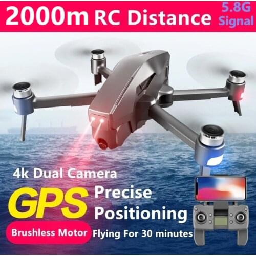 Profissional Drone GPS Smart Follow Triple Positioning System quadrocopter With Camera 4k Brushless 5.8G Signal Dron Helicopter