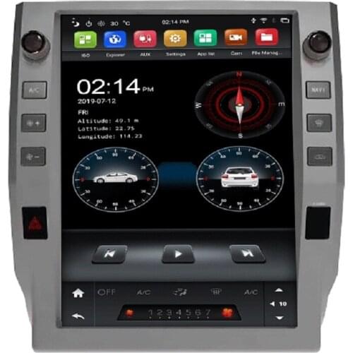 Tesla Style PX6 12.1" Android 9.0 Car Auto Radio DVD Player for Toyota Tundra 2014-2018 Bluetooth 5.0 WIFI Easy Connect