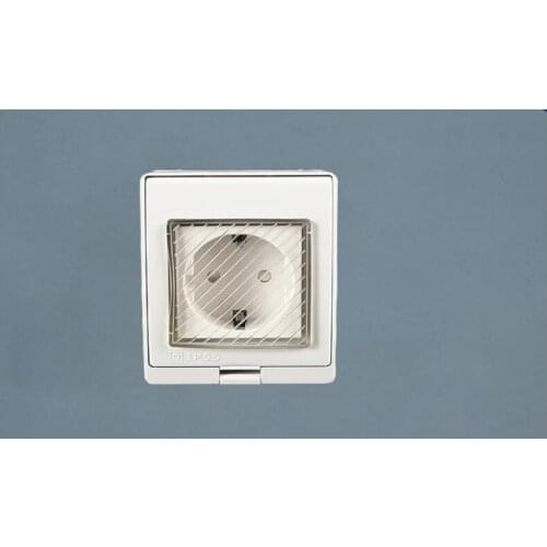 Waterproof Dust-proof Outdoor Wall Power Socket, 16A 250V EU/UK/US/Universal socket Standard Electrical Outlet Grounded