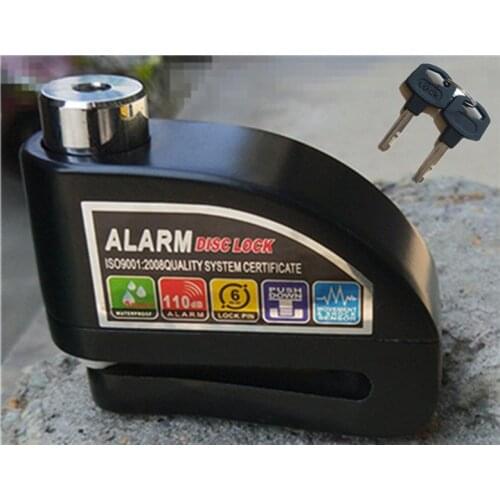 Motorcycle Scooter Disc Brake Lock Motor Bicycle Anti-theft Wheel Disc Brake Lock waterproof Security Alarm Protection