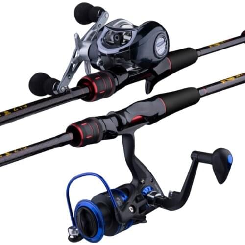1.8m 2.1m 2.4m 2.7m 2 Section Baitcasting Fishing Rod Light Casting Spinning Sticks Lure 5g-40g M/ML Power Distant Throwing Pole