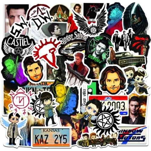 10/30/50 PCS Supernatural Sticker Trend Personality Suitcase Guitar Graffiti Sticker Toy Decoration Wholesale