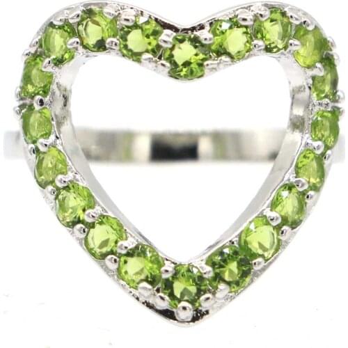 11x9mm Lovely Cute Oval Created Golden Citrine White CZ For Sister Silver Rings Wholesale Drop Shipping