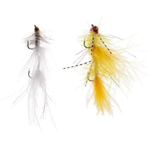 2pcs Bead Head Woolly Bugger Classic Streamer Bass and Trout Fly Fishing Flies