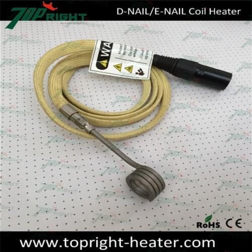 2015 Factory sale ID15.8mm,Height12.7mm,120V150W,D-nail E-NAIL Coil Heater with XLR 5 pin Male Plug,free shipping