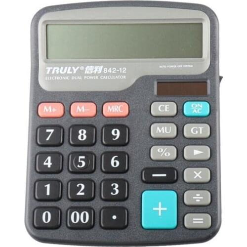 2018 Top Branded New Original Truly Model 842-12 Desktop Office Calculator