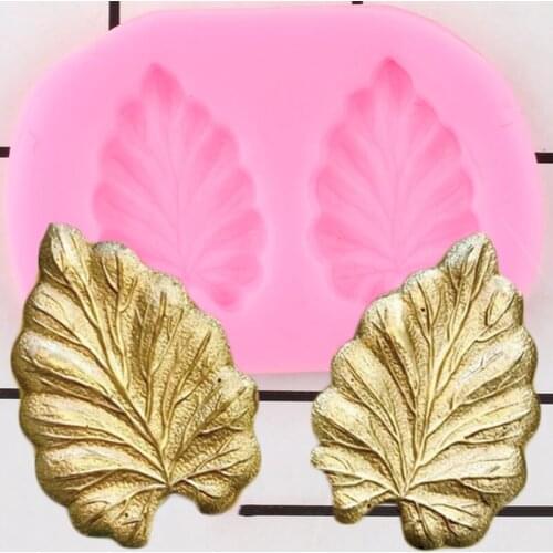 3D Leaf Relief Cake Border Lace Silicone Mold Cupcake Topper Fondant Cake Decorating Tools Candy Clay Chocolate Gumpaste Mould