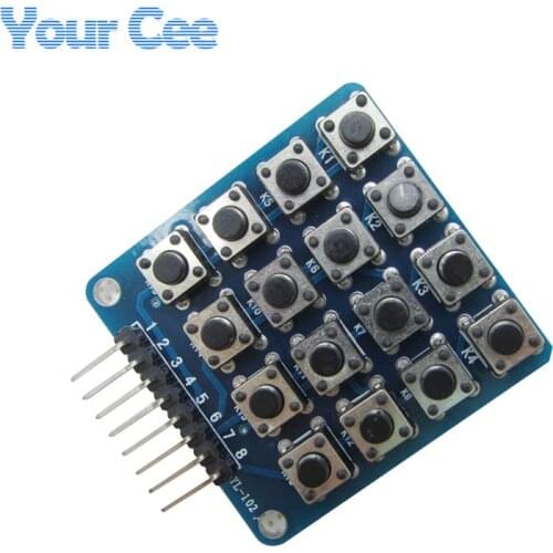5 pcs 4x4 Keypad MCU Accessory Board Matrix Keyboard 16 Key Buttons For Arduino