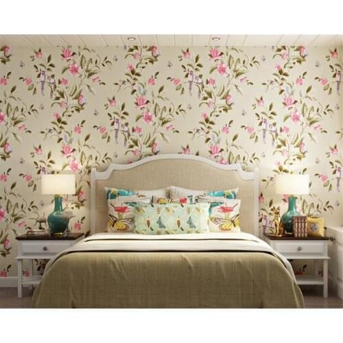 Beibehang Vintage Classic Country Nonwoven Wallpaper Pastoral Large Scale Sofa TV Background 3d Wallpaper papel de parede tapety