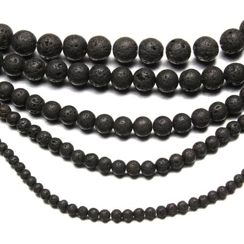 Natural Stone Round Shape Beading Effusive Rock Loose beads For jewelry making DIY Necklace Bracelet Accessories