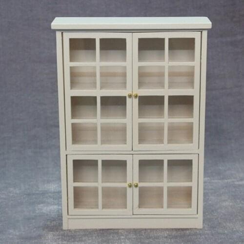 Doub K 1:12 dollhouse furniture toys wooden miniature sideboard kawaii dolls house pretend play toy girls children kids gifts