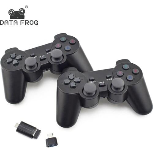 Data Frog Wireless Game Joystick for Android Mobile Phone 2.4G Joystick Gamepad for PC Dual Controller