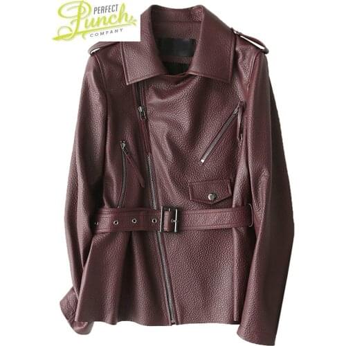 Leather Spring Autumn Genuine Men Real Sheepskin Coat Korean Vintage Motorcycle Jacket Chaqueta Mujer X-148 MY2001