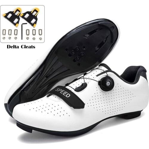 Mens Road Cycling Sneaker Mtb Flat Cleats Bike Shoes Racing Breathable Sports Bicycle Shoe Mountain SPD Speed Sneakers Women