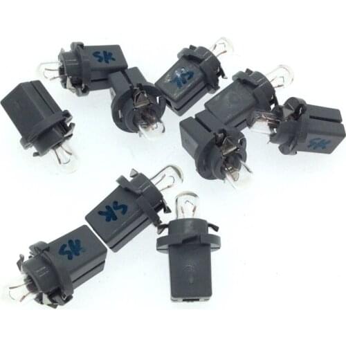 10pcs 12V car instrument bulb T5 for Volkswagen Buick Hyundai verna instrument panel LCD screen lamp bulb cluster