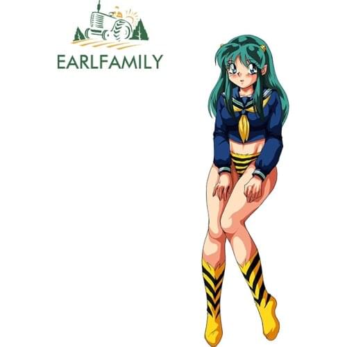 EARLFAMILY 13cm x 3.8cm for Urusei Yatsura Motorcycle Decal Car Bumper Window Stickers Vinyl Material Personality Decoration